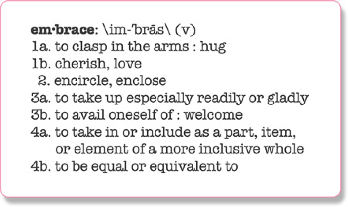 Send Embrace My Ode to You… and Me - SOLES Admissions and Outreach