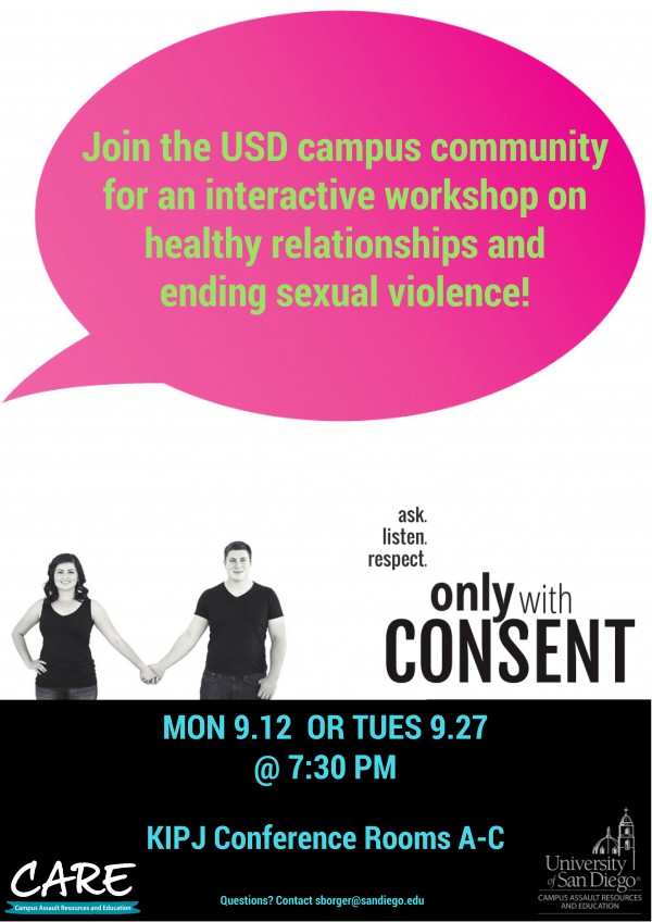 Only With Consent Healthy Relationships Workshop You Are Usd Suicide Prevention 1410